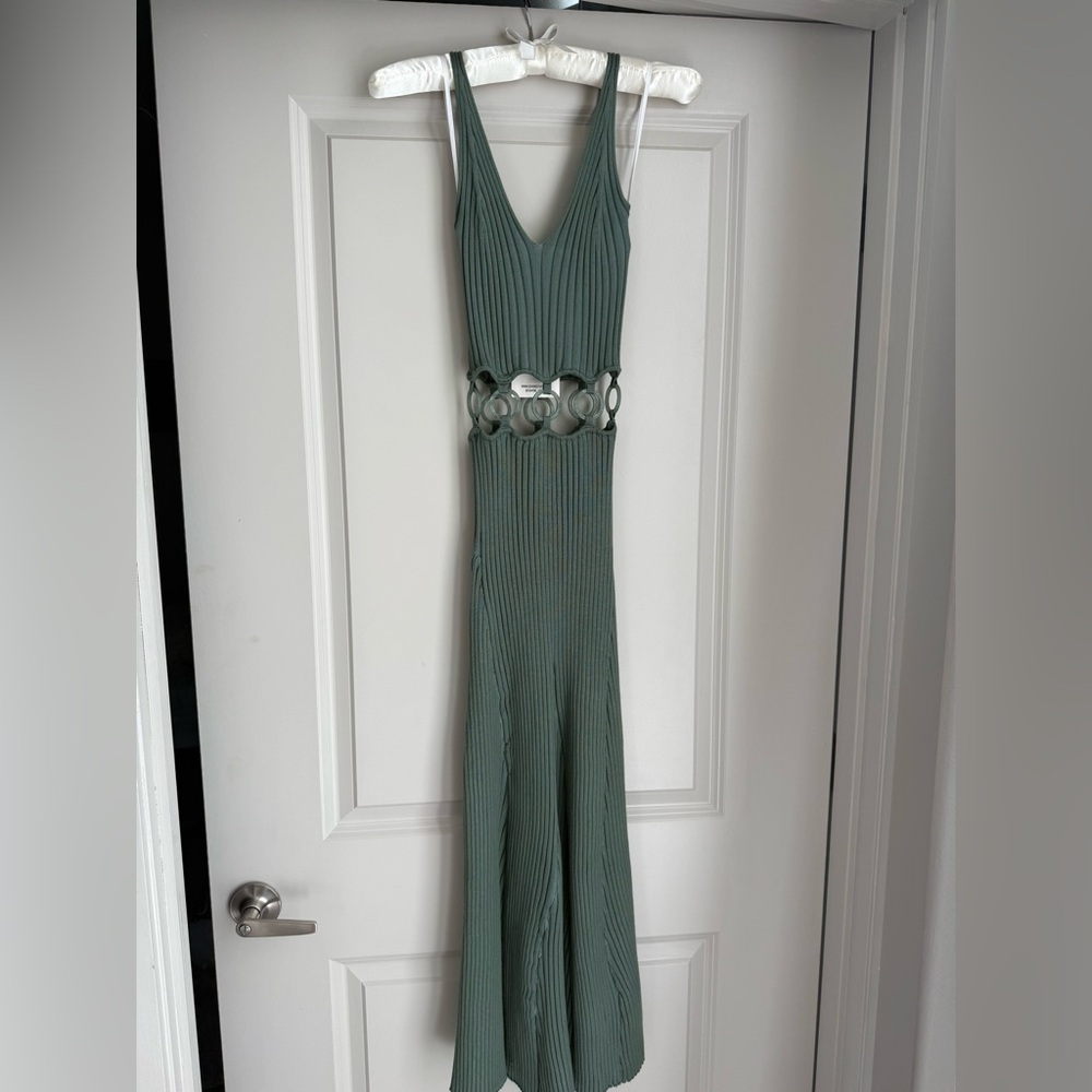 New SOVERE Emerge Knit Dress in Eucalyptus